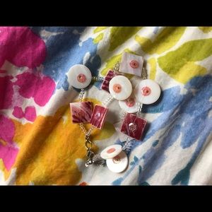 A handmade Caribbean bracelet